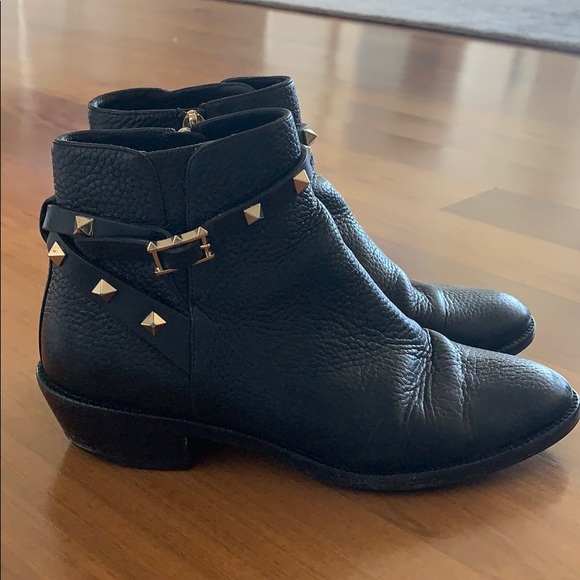 Valentino Shoes - Valentino Ankle Booties with Studs